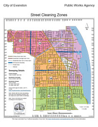 Chicago Street Cleaning Map Street Cleaning | City of Evanston