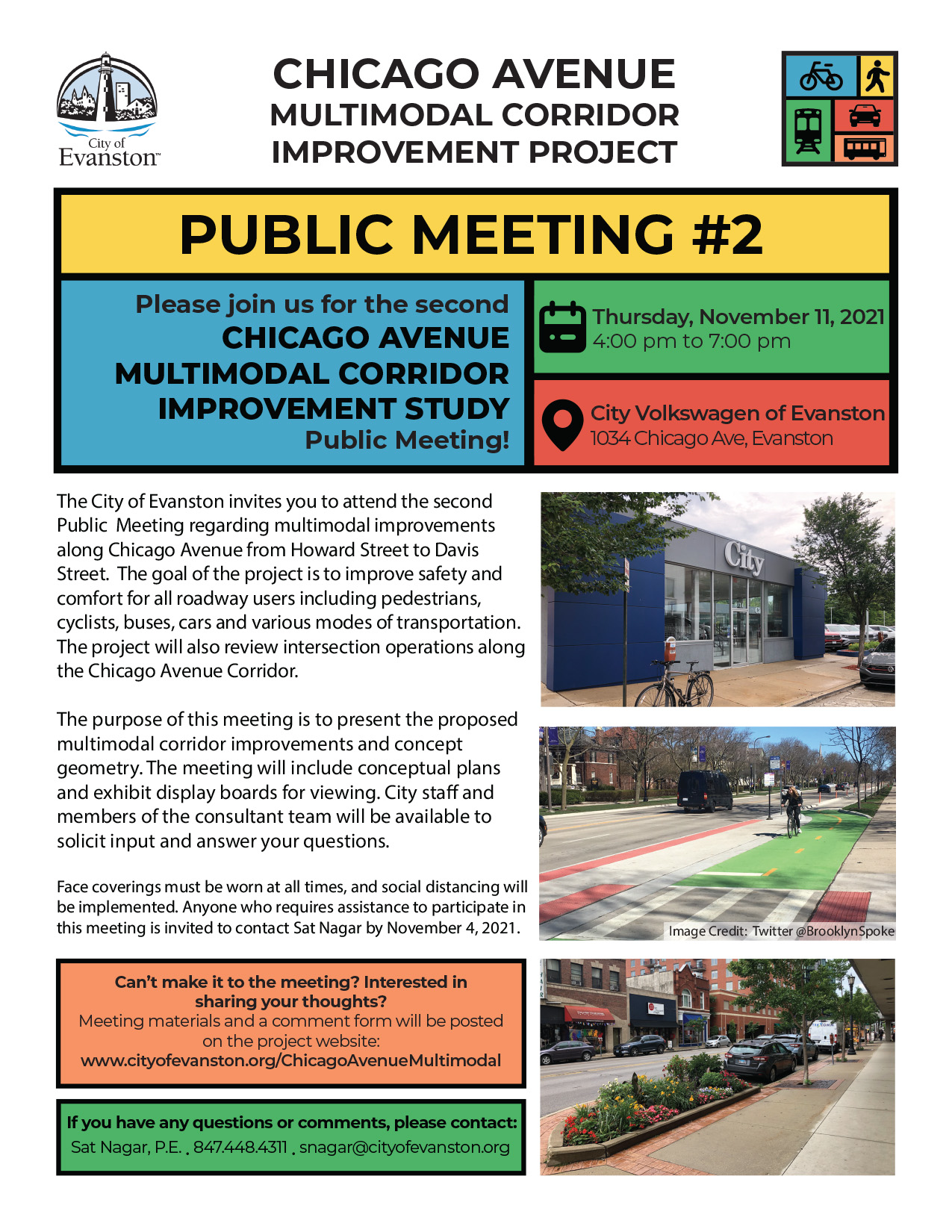 Chicago Ave Public Meeting 2 Flyer