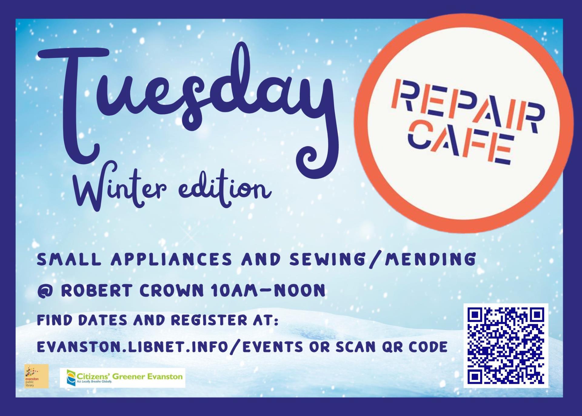 Tuesday Repair Cafe w-s23