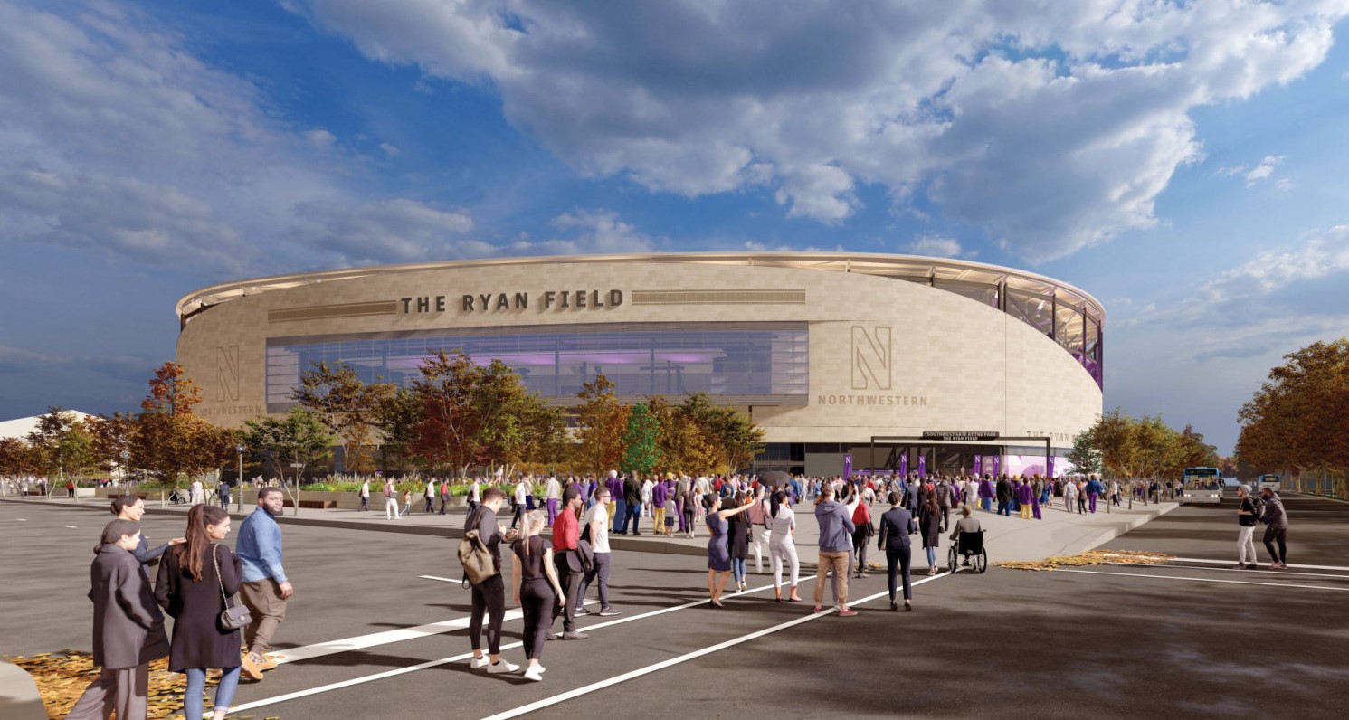 NU Stadium Rendering facing NE