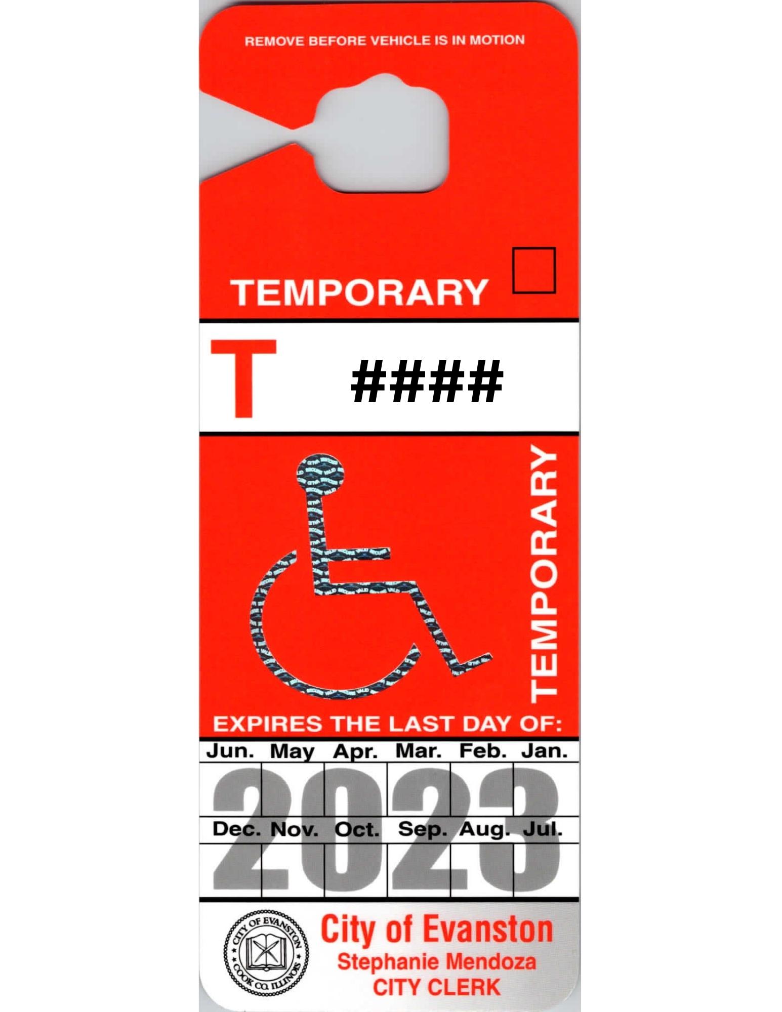 Temp Disabled Parking Placard Logo