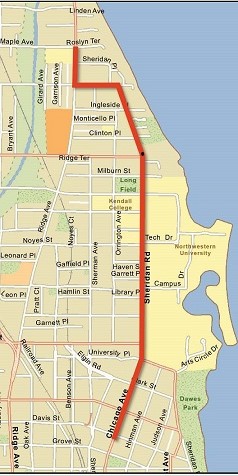 Sheridan Road - chicago cropped map2