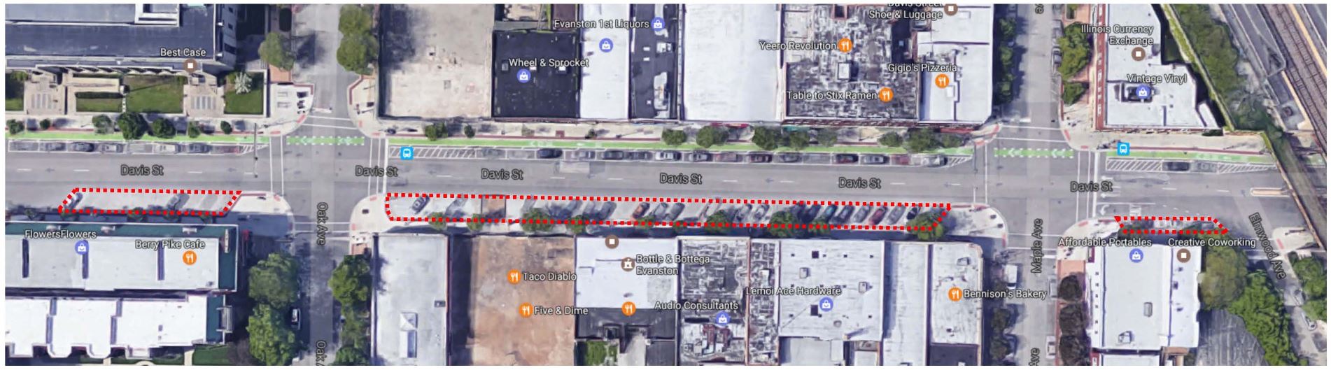 Davis st parking repair 2017