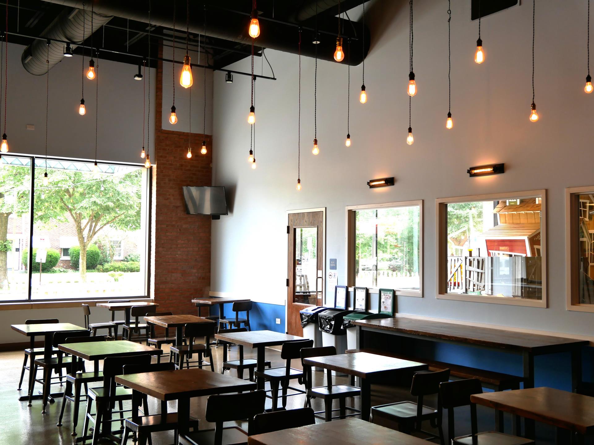 tables and chairs in the south side cafe